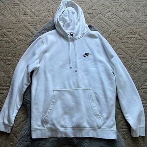 Nike White Hoodie Sz L